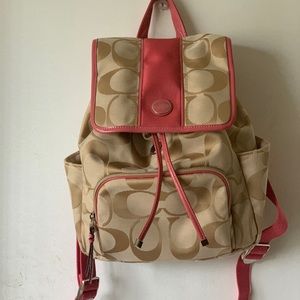 Pre-owned coach women backpack